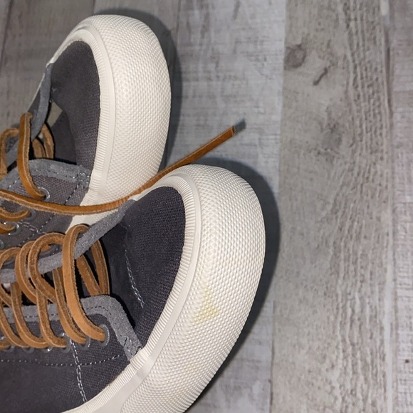 Frye Ludlow men’s canvas shoes in grey color size 7 1/2 - Picture 10 of 12